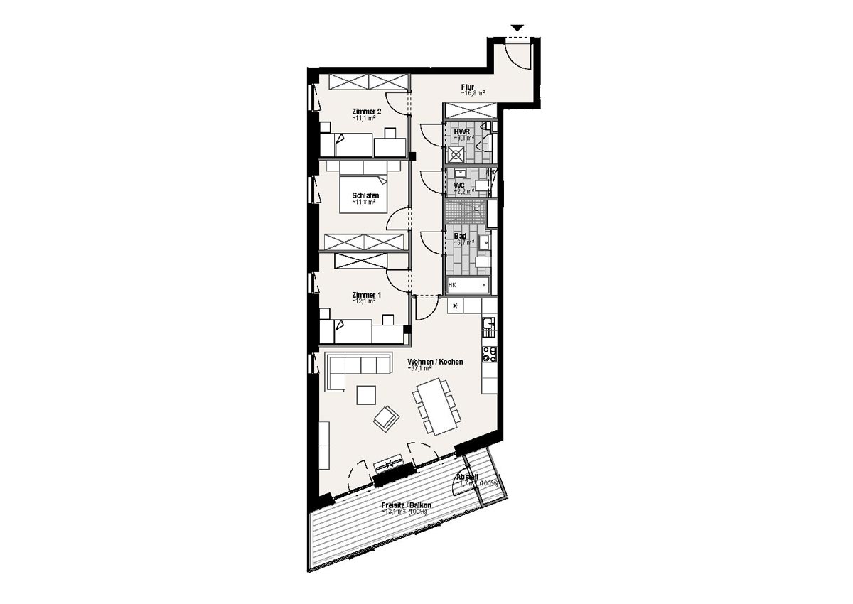 Wohnungsgrundriss 9202 