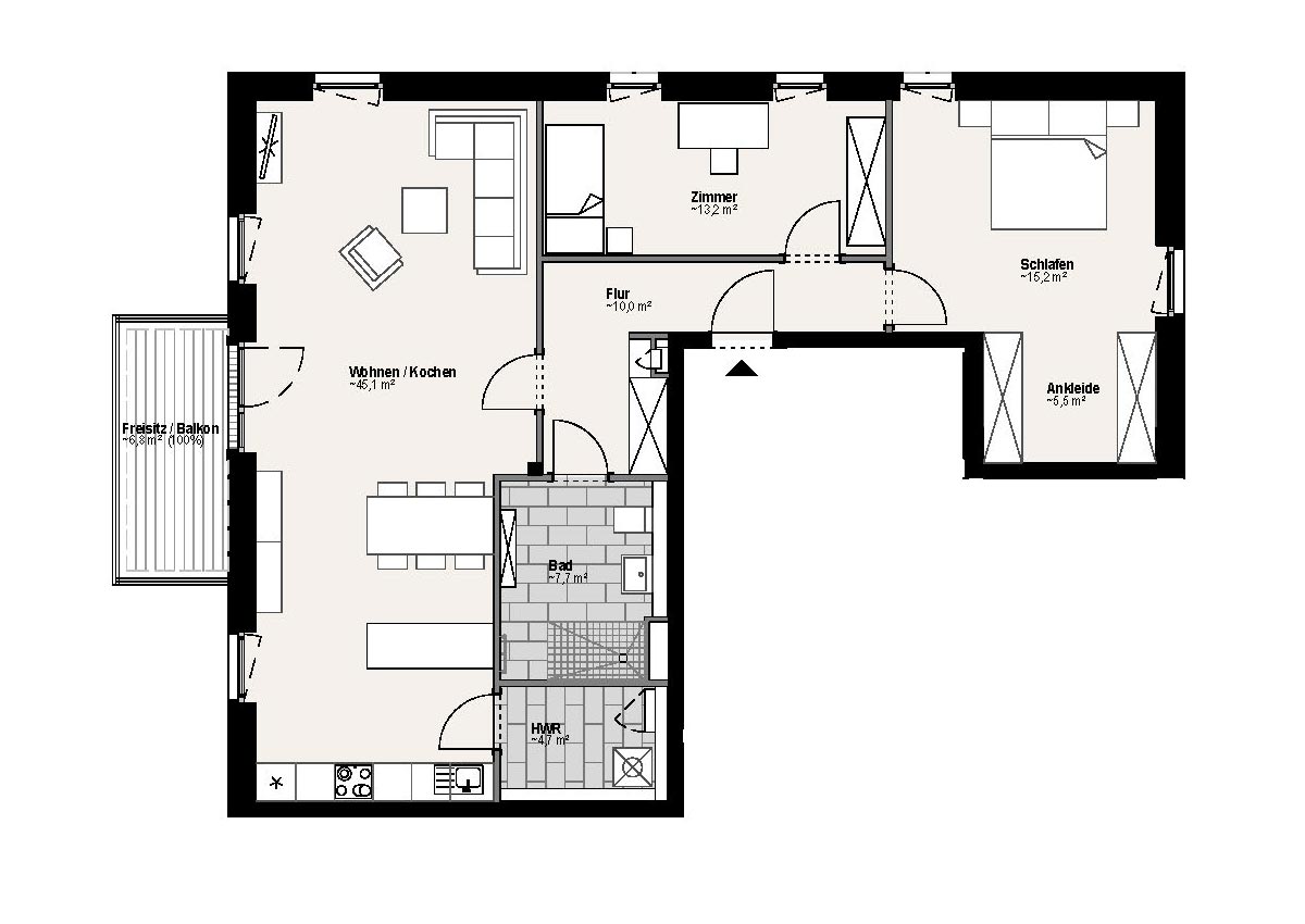 Wohnungsgrundriss 9603 