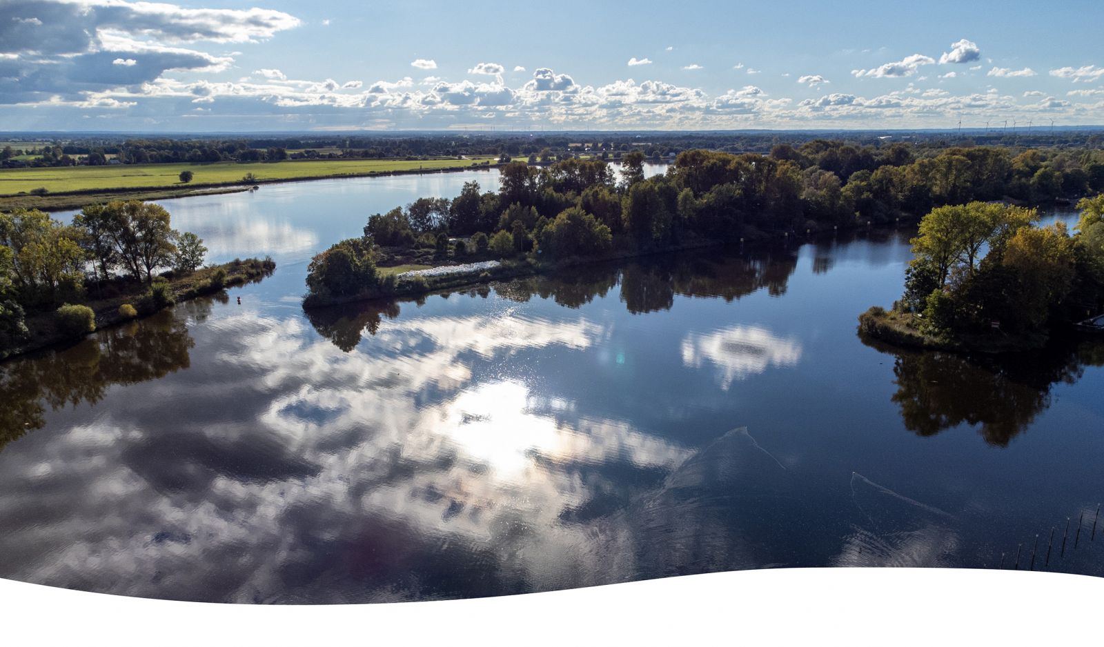 Luftbild Elbe